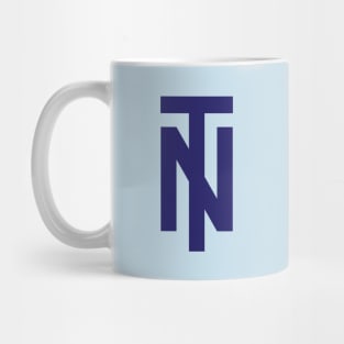 Tazio Nuvolari personal monogram (1920-1950) - Alfa Romeo, Maserati, Auto Union - Blue print Mug